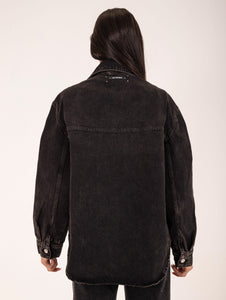 Denim Jacket Roy Roger's in Cotone Nero