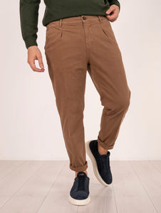 Pantalone Roy Roger's Day Off in Gabardina Cammello