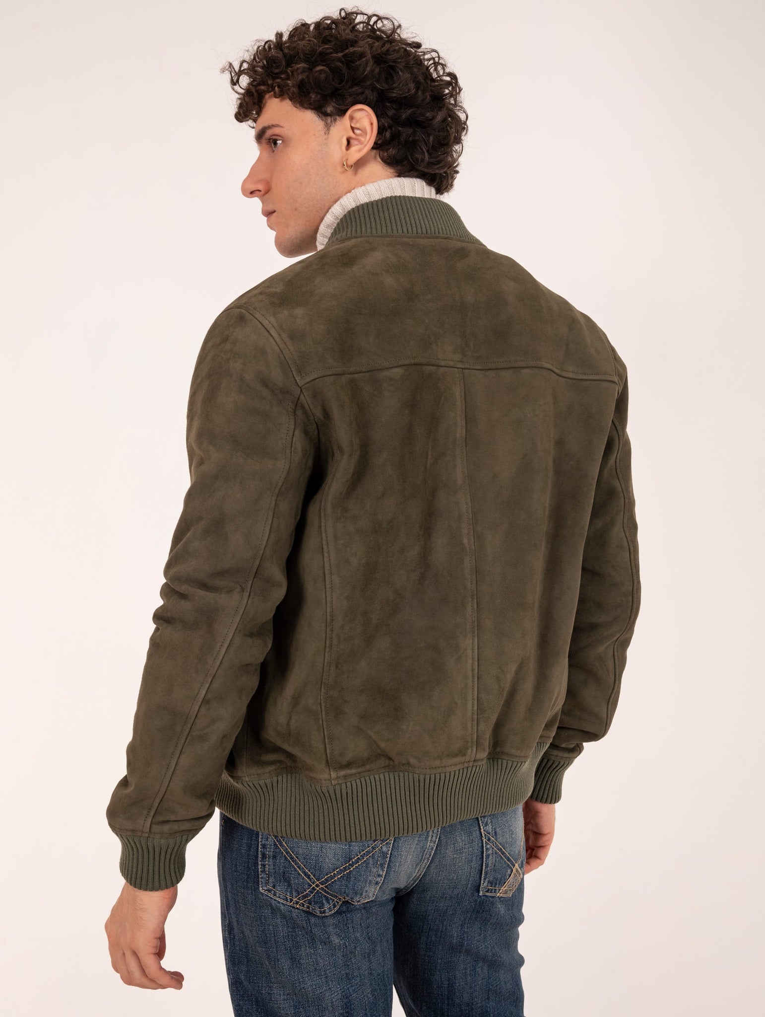 Bomber Roy Roger's in Suede Militare