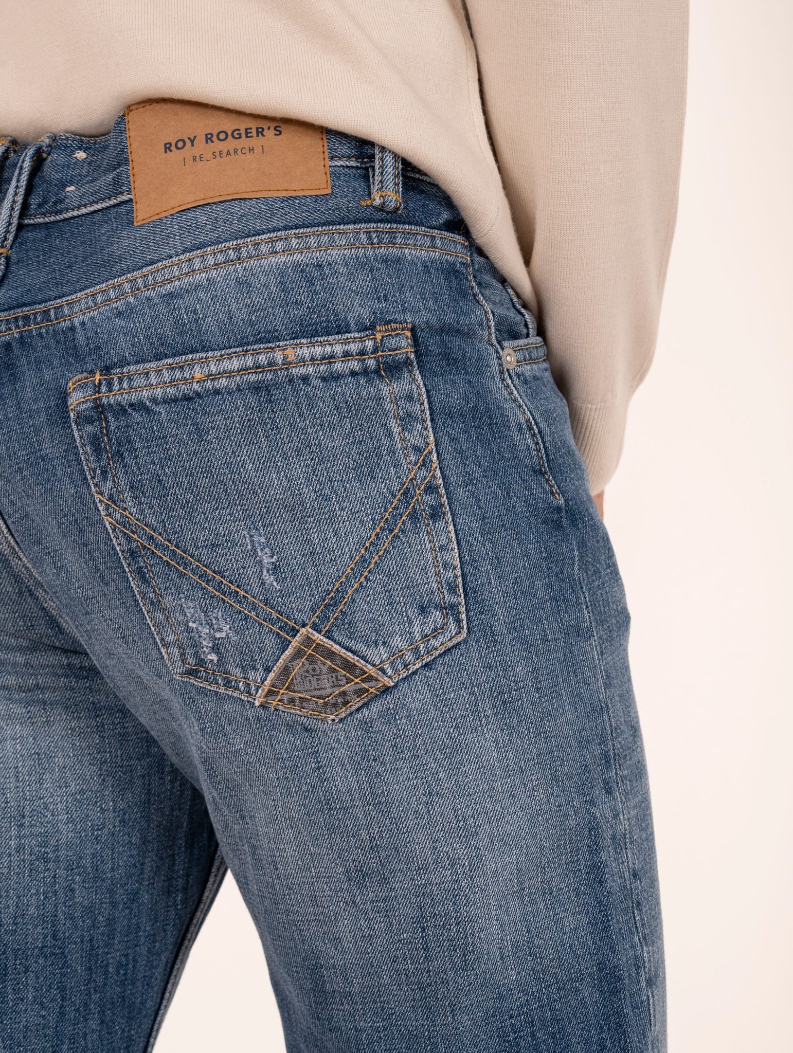 Jeans Roy Roger's Rocks Re-Search Denim Medio