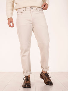 Jeans Bull Pure Roy Roger's in Cotone Ecrù