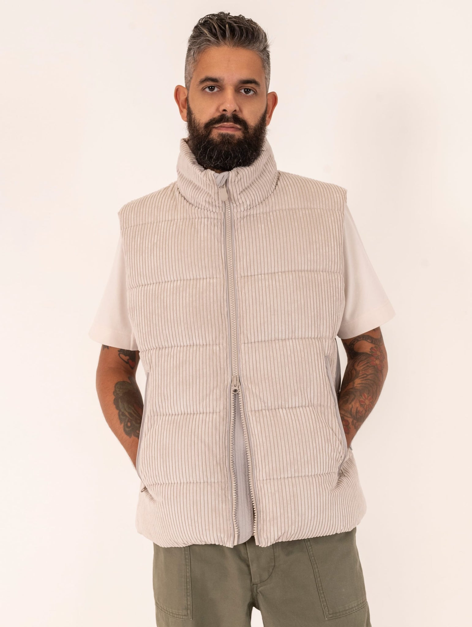 Gilet Euryops Save The Duck a Coste Beige