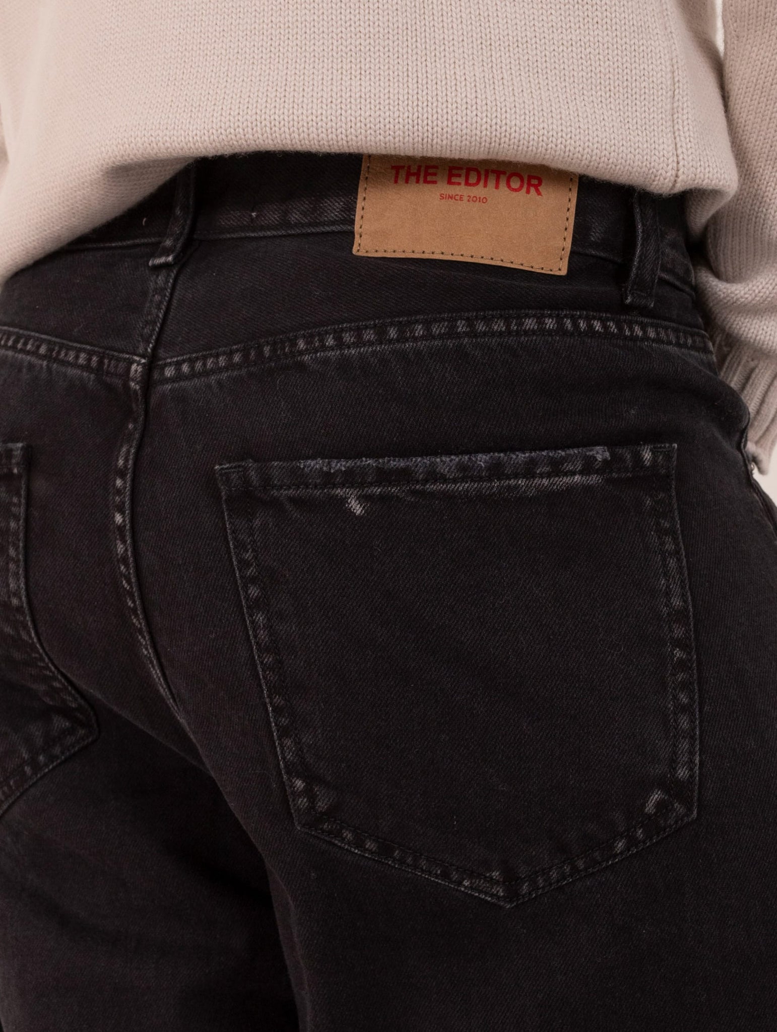 Jeans The Editor Ric con Rotture Denim Nero