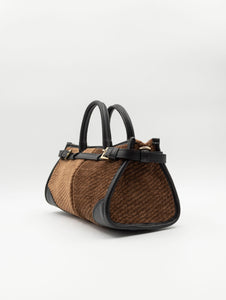 Borsa Colette Stone Via Mail Bag Marrone e Nera