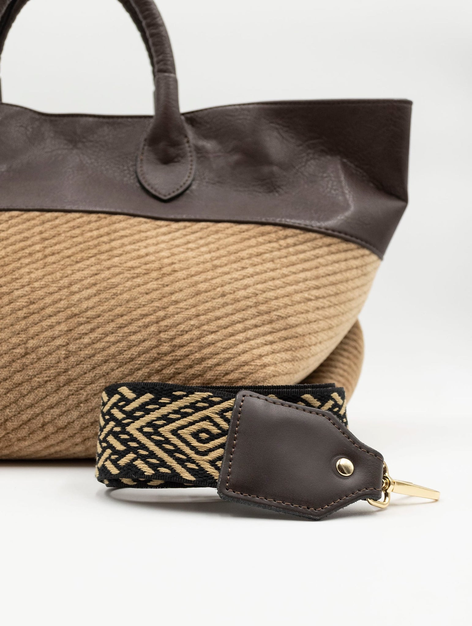 Borsa Marlene Stone Via Mail Bag Marrone e Beige