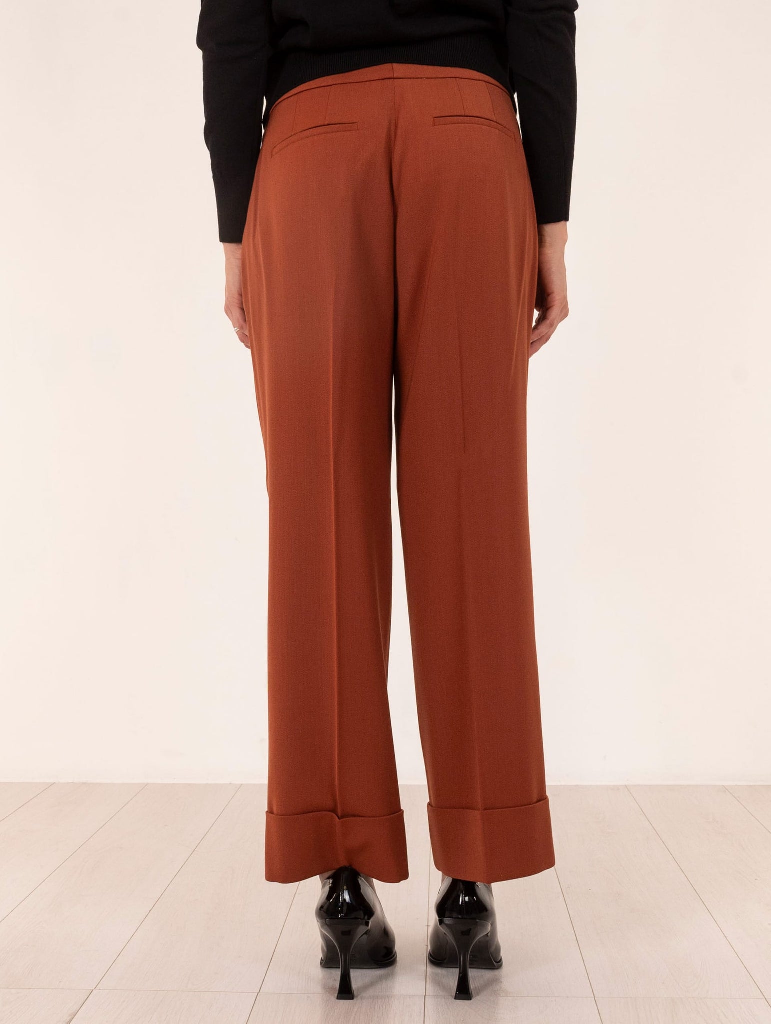 Pantalone Via Masini 80 in Lana Ruggine