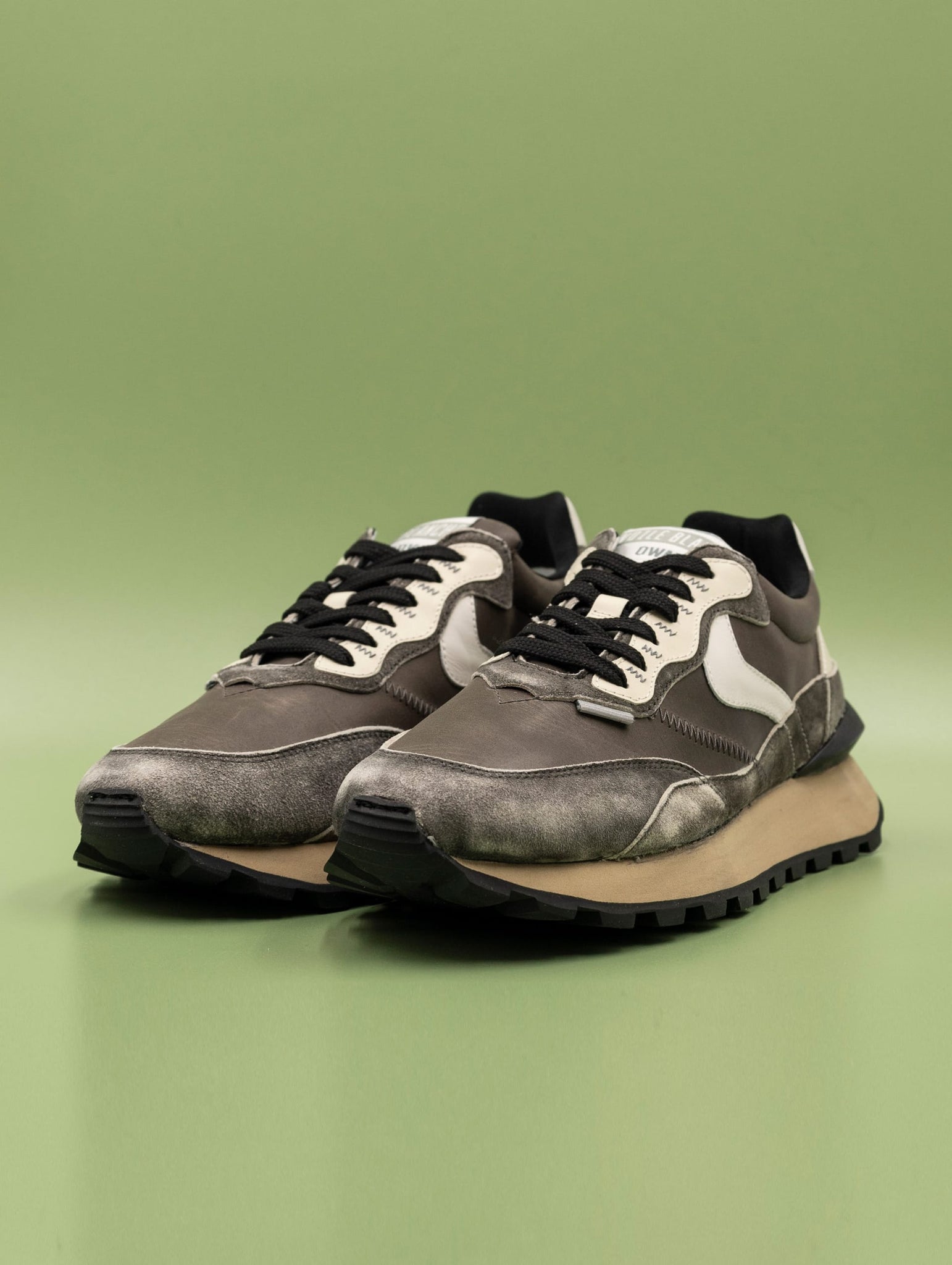 Sneakers Qwark Hype Man Voile Blanche Antracite e Taupe