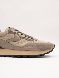 Sneakers Qwark Hype Man Voile Blanche Grigio e Taupe