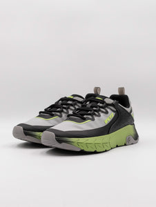 Sneaker Will-M W6YZ in Ecopelle e Tessuto Tecnico Nero e Grigio