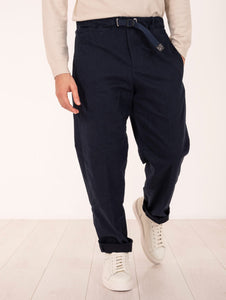 Pantalone White Sand in Cotone Stretch Blu