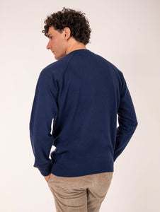 Felpa Zanieri Lambswool e Cashmere Blu