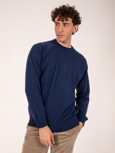 Felpa Zanieri Lambswool e Cashmere Blu