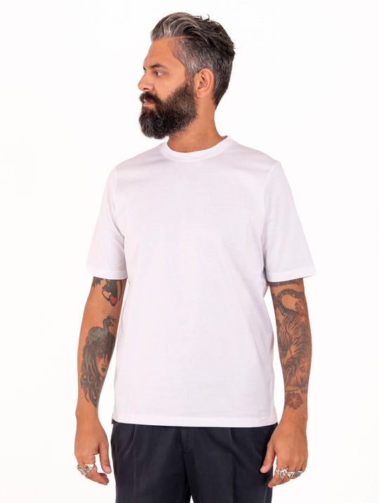 T-shirt Alpha Studio in Cotone Bianca