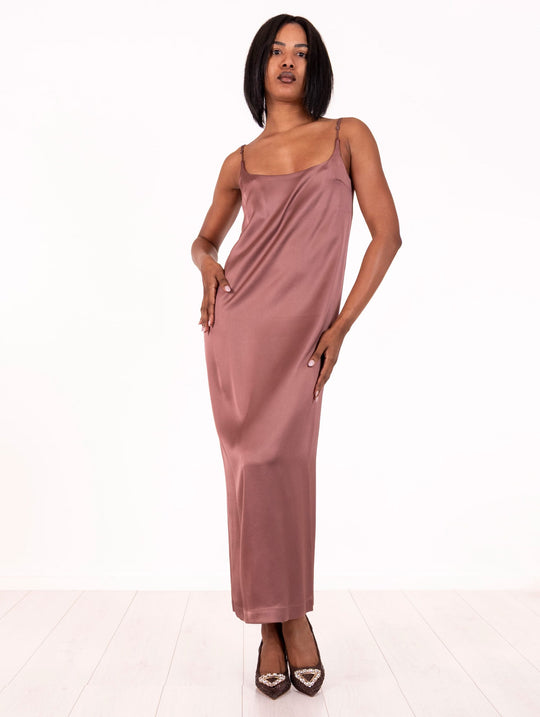 Alysi Satin Blush Dress