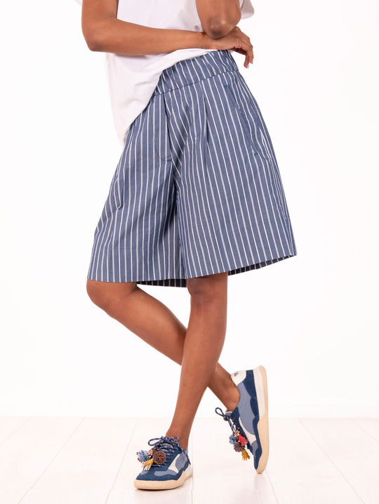 Bermuda Stripes Myths in Cotone Denim