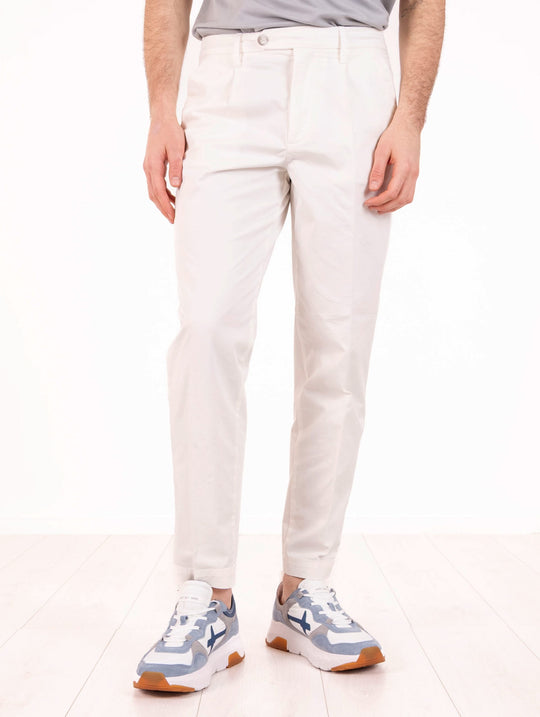 Pantalone Re-Hash in Cotone Latte