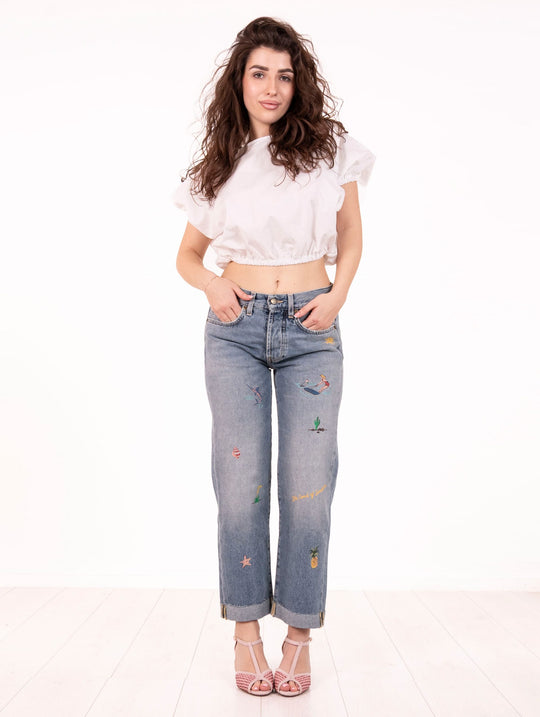 Denim Hand Paint Roy Roger's im Vintage-Denim