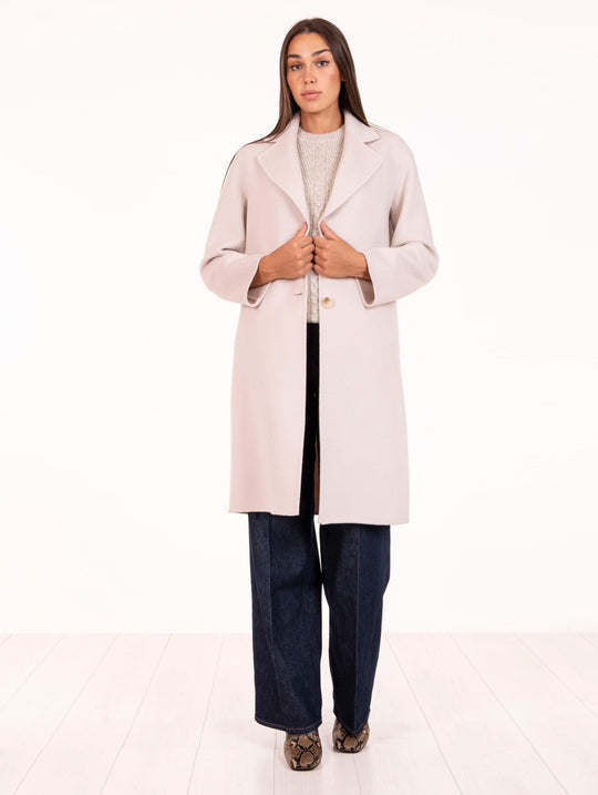 Cappotto Alpha Studio in Lana Burro