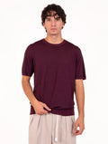 Maglia M/M Alpha Studio in Lana Merino Burgundy