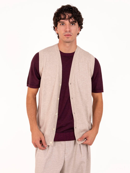 Gilet Alpha Studio in Lana e Cashmere Kashà