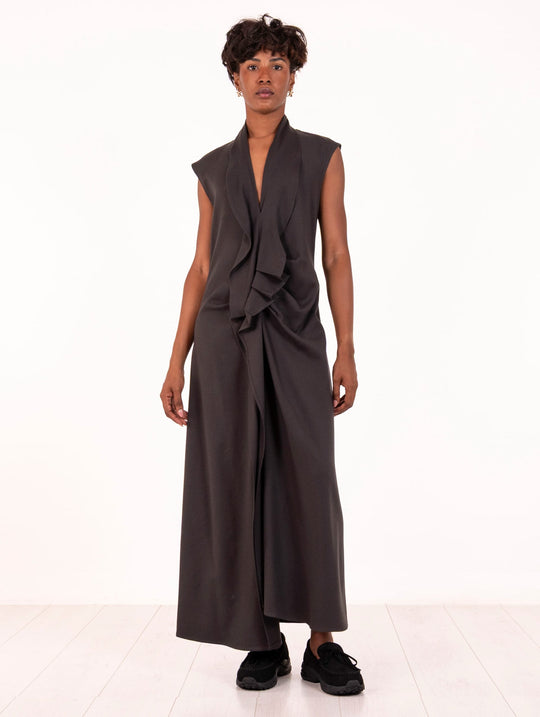 Abito Midi Alysi in Lana Carbone