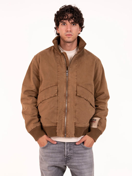 Bomber AT.P.CO. in Cotone Bruciato