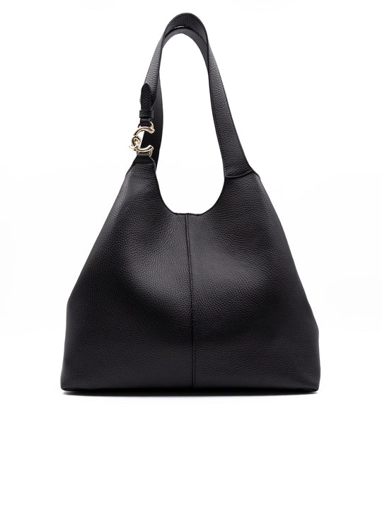 Borsa C-Easy Large Coccinelle in Pelle Martellata Nera