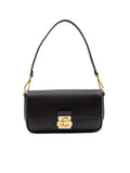 Borsa C-Me Lock Medium Coccinelle in Pelle Martellata Nera