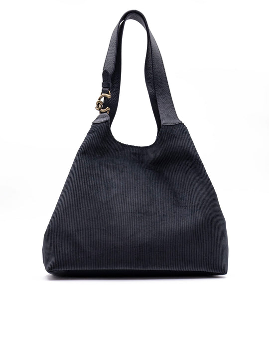 Borsa C-Easy Large Coccinelle in Cotone a Coste Blu