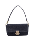 Borsa C-Me Lock Medium Coccinelle in Cotone Blu