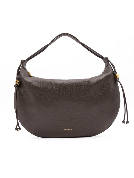 Borsa Thess Large Coccinelle in Pelle Martellata Fango
