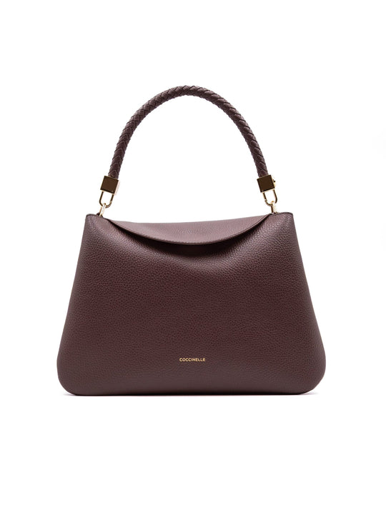 Borsa Tiggy Medium Coccinelle in Pelle Berry