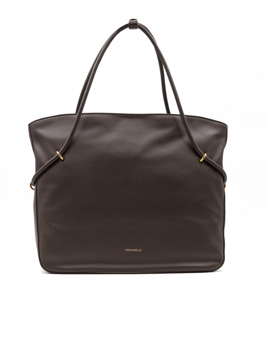 Borsa Lizzie Medium Coccinelle in Pelle Fango