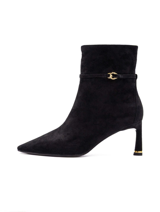 Tronchetto Coccinelle in Suede Nero
