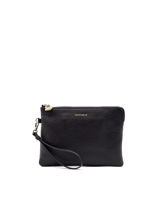Mini Pochette C-Me Softy Coccinelle in Pelle Nera