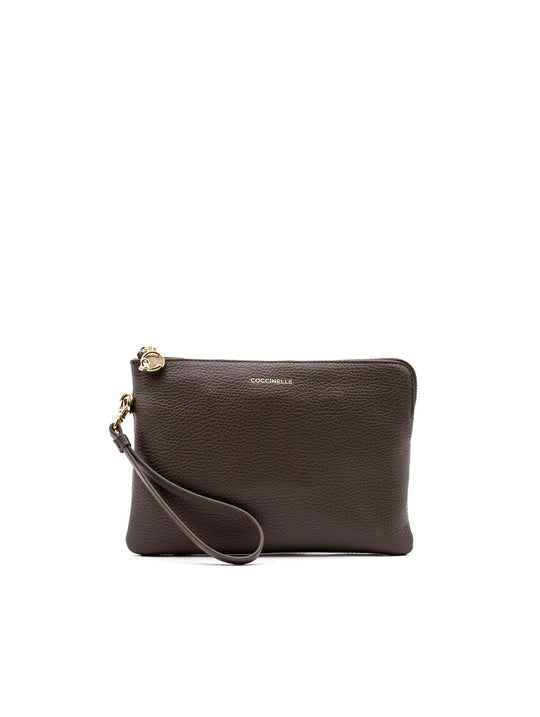 Mini Pochette C-Me Softy Coccinelle in Pelle Fango