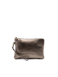 Mini Pochette C-Me Softy Coccinelle in Pelle Laminata Bronzo