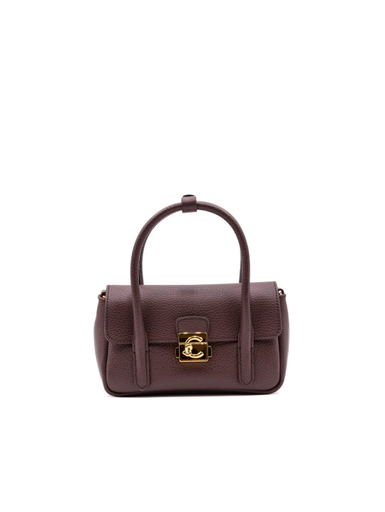 Minibag C-Me Lock Mini Coccinelle in Pelle Berry