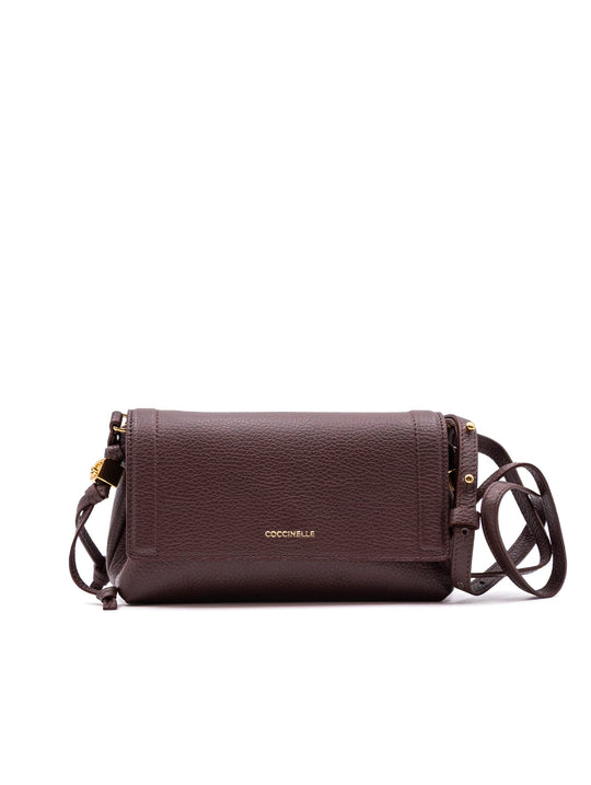 Mini Bag Thess Coccinelle in Pelle Berry