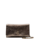 Pochette C-Me Light Coccinelle in Pelle Laminata Bronzo