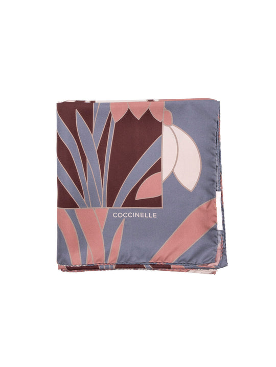 Foulard Coccinelle Maxi Snowdrop in Seta Rosa Antico