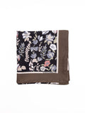 Foulard Coccinelle Floral Tapestry in Seta Nero