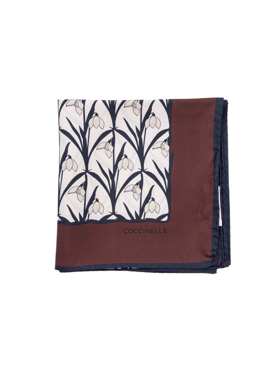 Foulard Coccinelle Snowdrop Wallpaper in Seta Bruciato