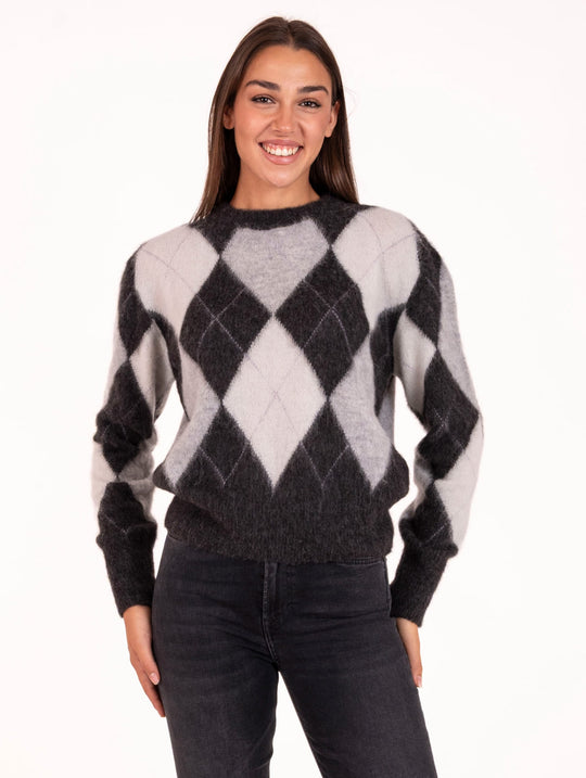 Pull Daniele Fiesoli in Alpaca e Lana Piombo