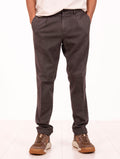 Pantalone Devore in Cotone e Tencel Moro