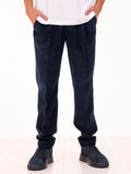 Pantalone Devore in Velluto a Coste Navy