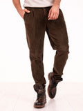 Pantalone Devore in Velluto a Coste Cioccolato