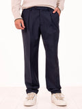 Pantalone Devorè in Lana Blu Notte
