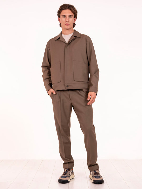 Pantalone Devorè in Lana Noce