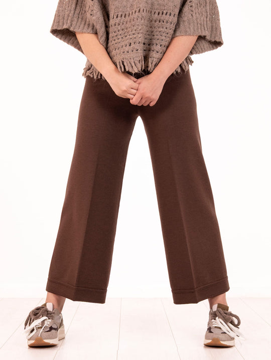 Pantalone D.Exteiror in Lana Merinos Marrone